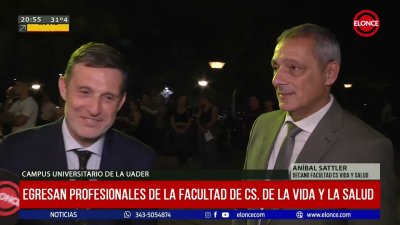 Egresan profesionales de la facultad de Cs de la vida y la salud